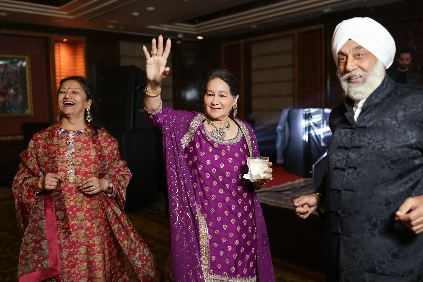 A speech and a laugh